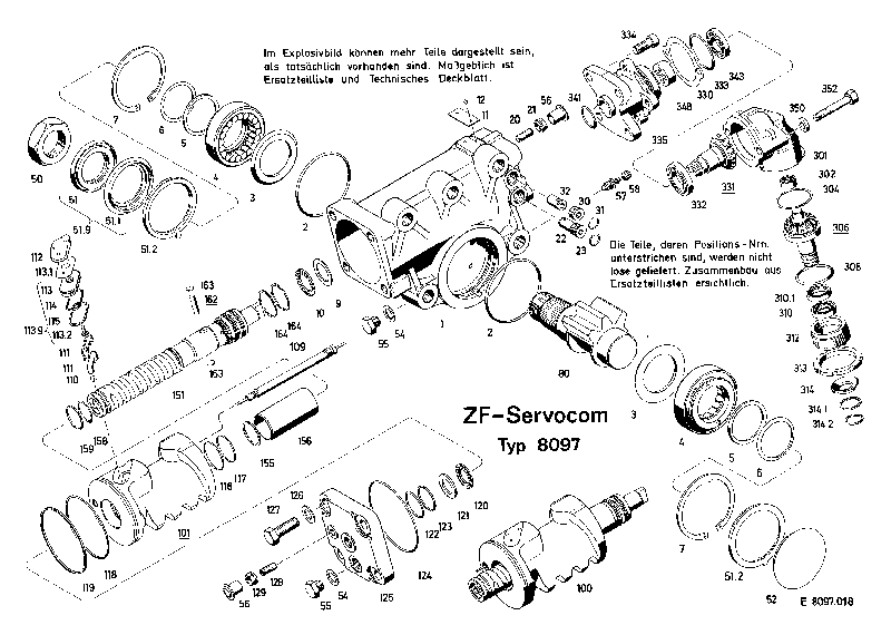 Крышка цилиндра 8097402104 ZF