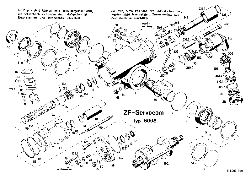 Комплект мелких деталей 8098633198 ZF