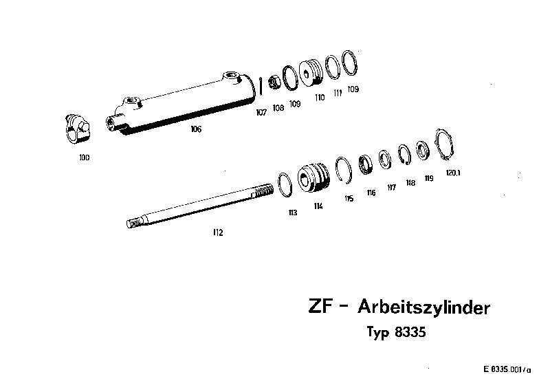 Корончатая гайка 0637010112 ZF