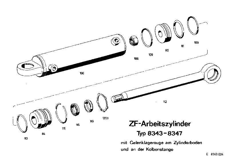 PISTON ROD 8347014114 ZF