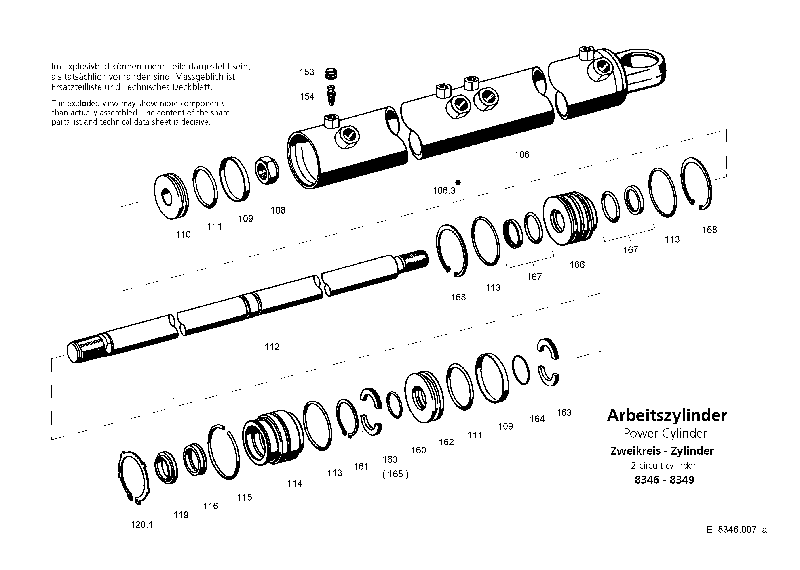 Комплект уплотнений в сборе 8346633007 ZF
