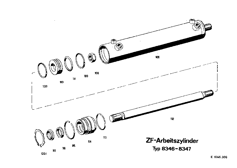 Комплект мелких деталей 8346633113 ZF