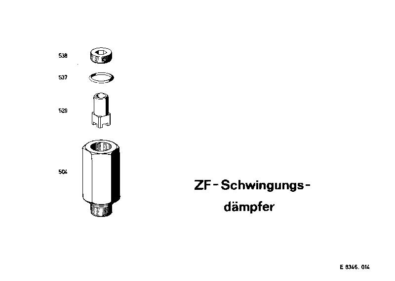 Поршень 8346042109 ZF