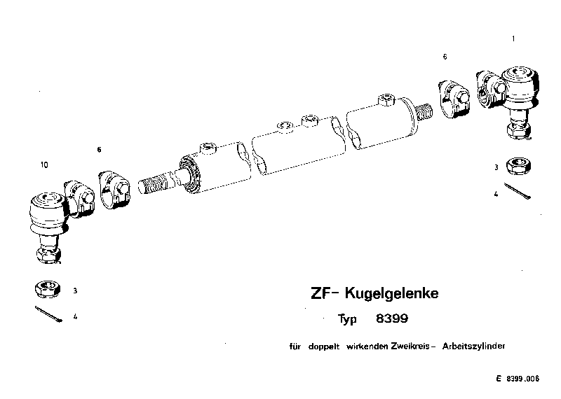 Корончатая гайка 0637010031 ZF