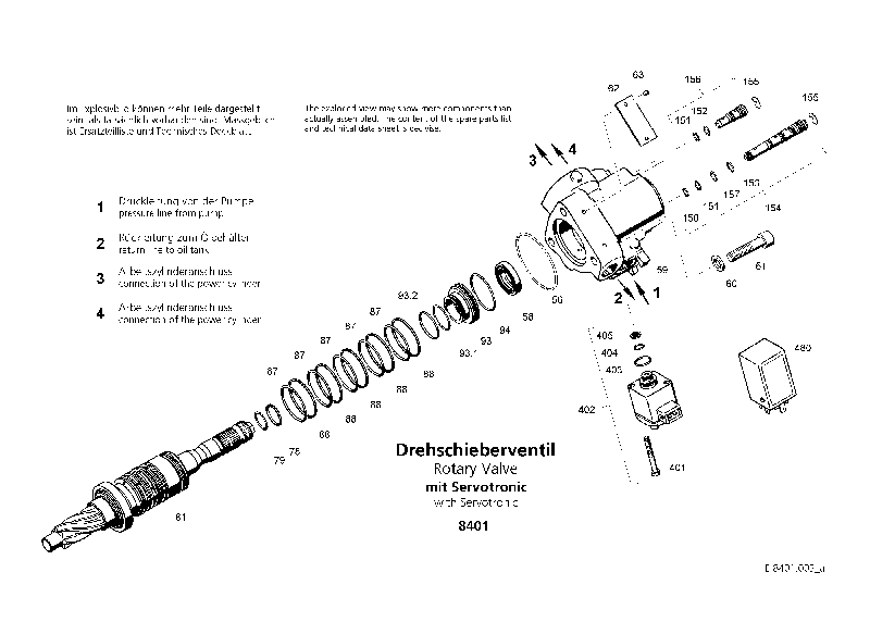 Комплект уплотнений 8401633002 ZF