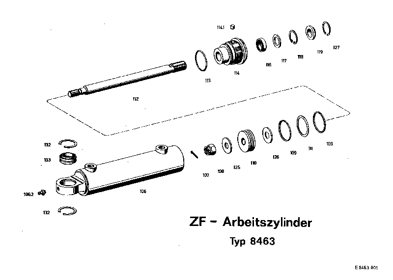 Маслосъёмное кольцо 8304033114 ZF