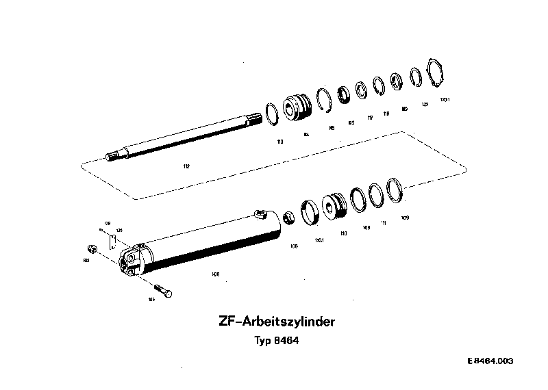 PISTON ROD 8464014130 ZF