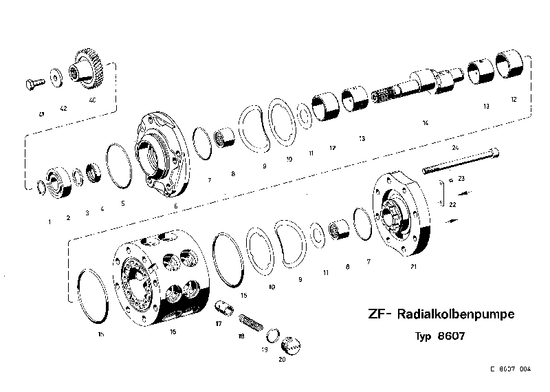 PISTON PUMP 8607001104 ZF