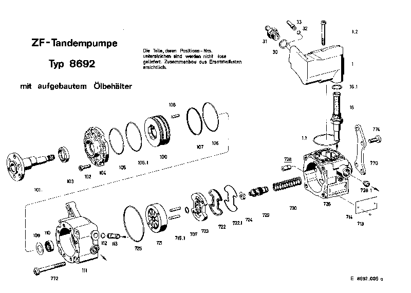 RAD.PISTON PUMP 8601461161 ZF