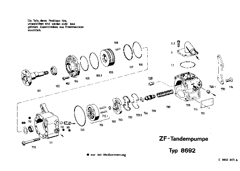 RAD.PISTON PUMP 8601461183 ZF