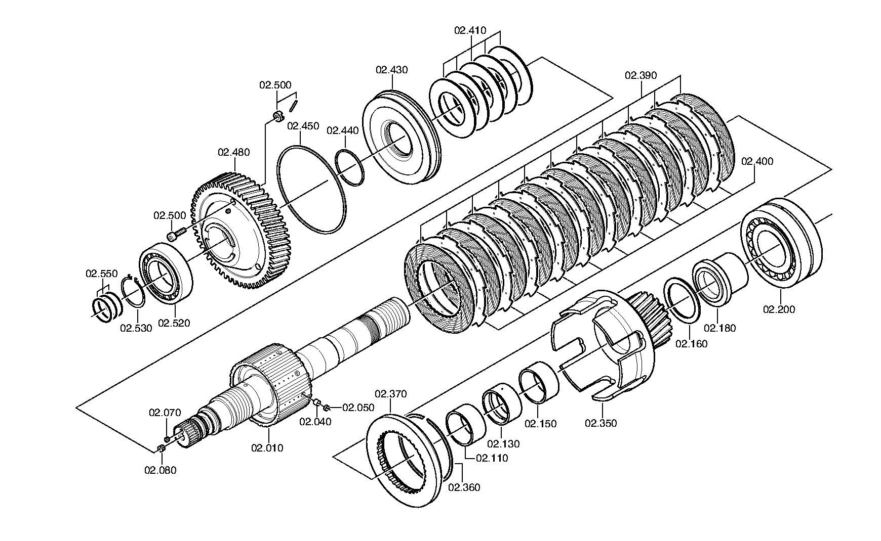 Болт с шестигранной головкой 0636015472 ZF