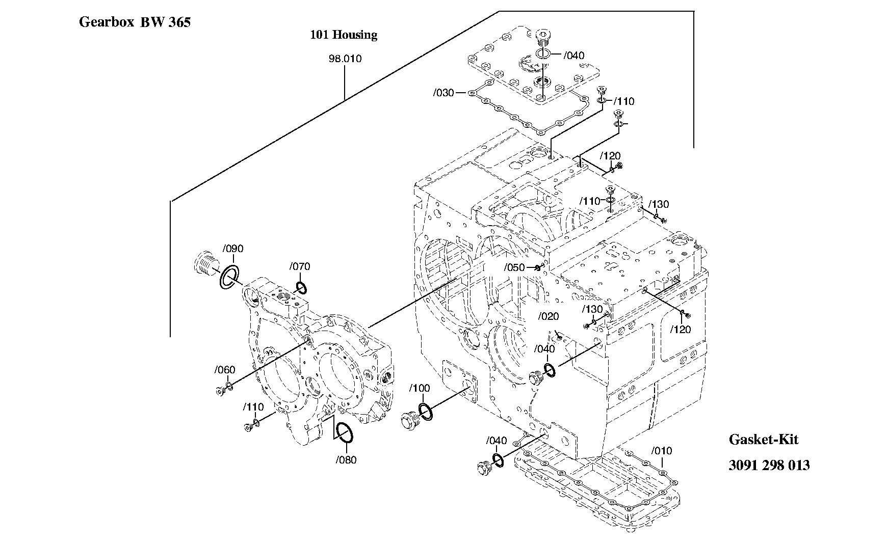 Комплект уплотнений 3091298013 ZF