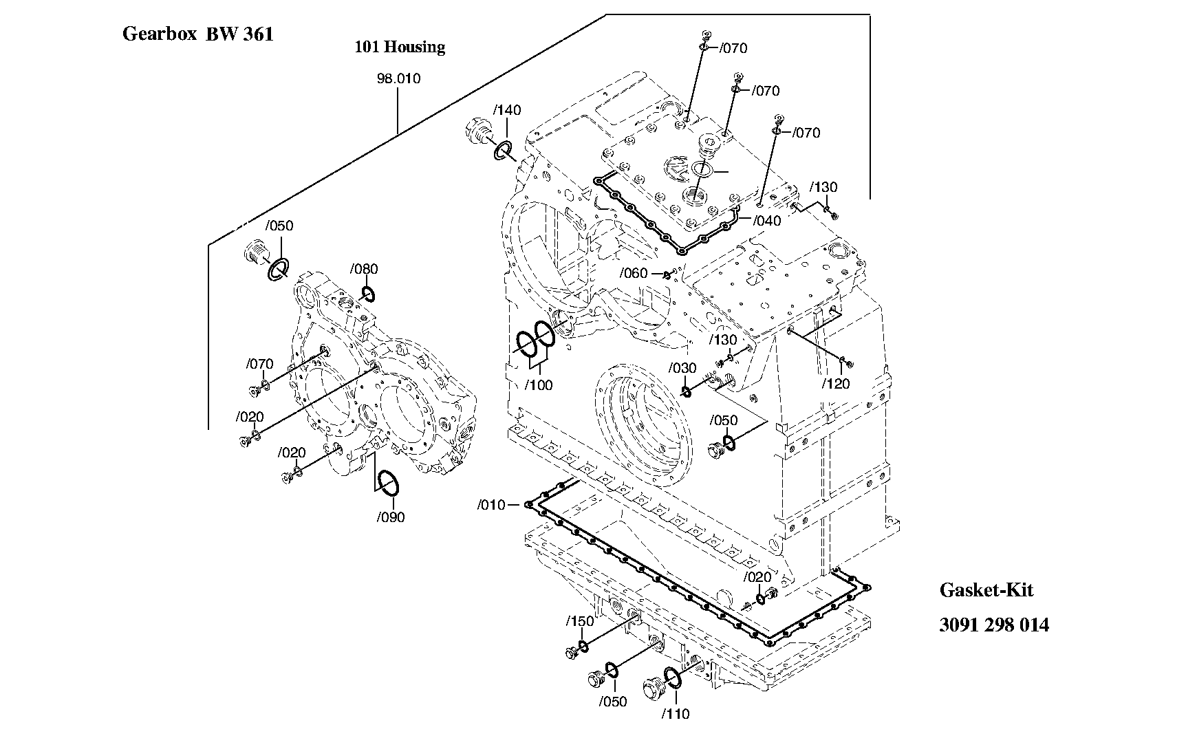 Комплект уплотнений 3091298026 ZF