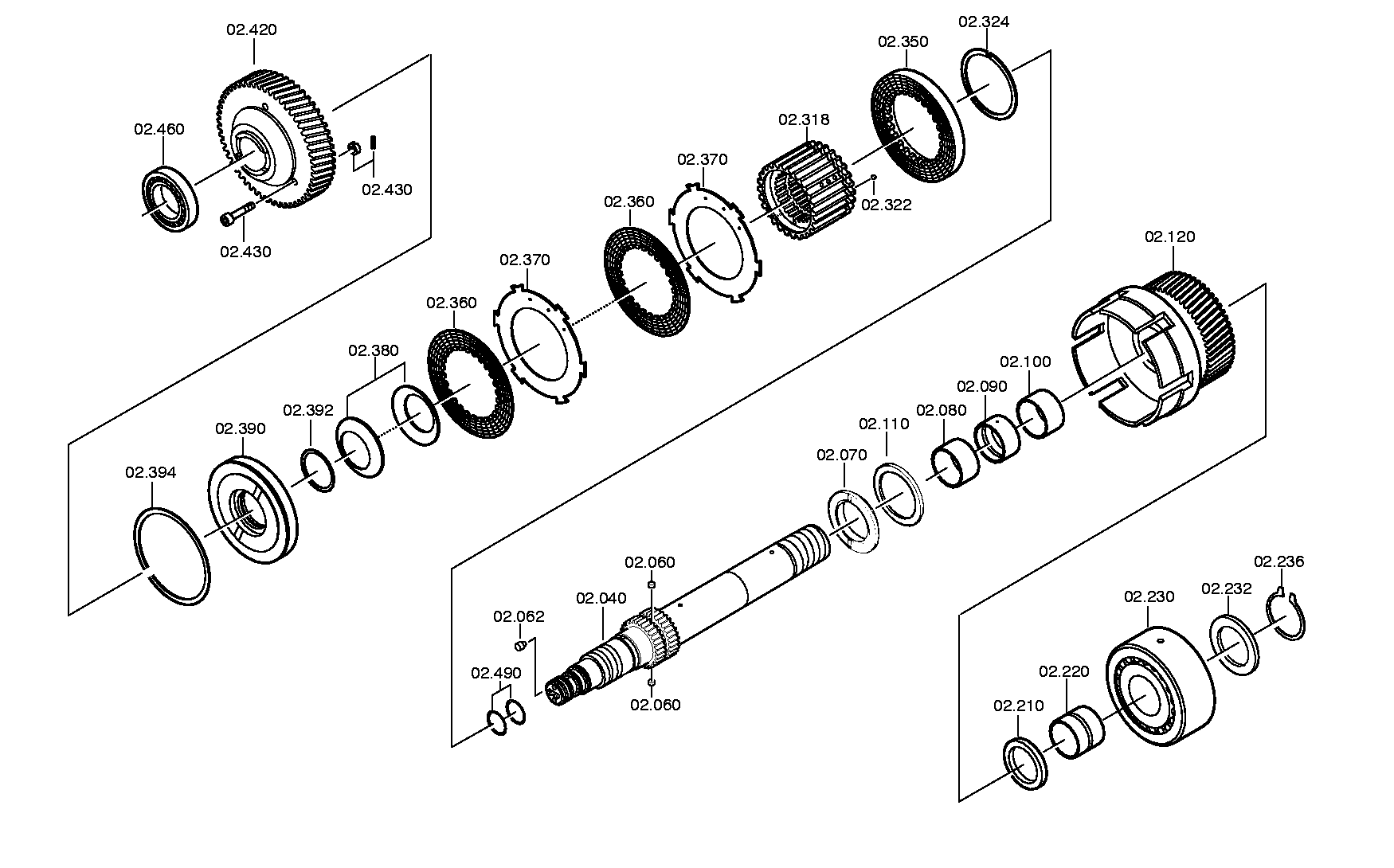 Входной фланец 3080309002 ZF