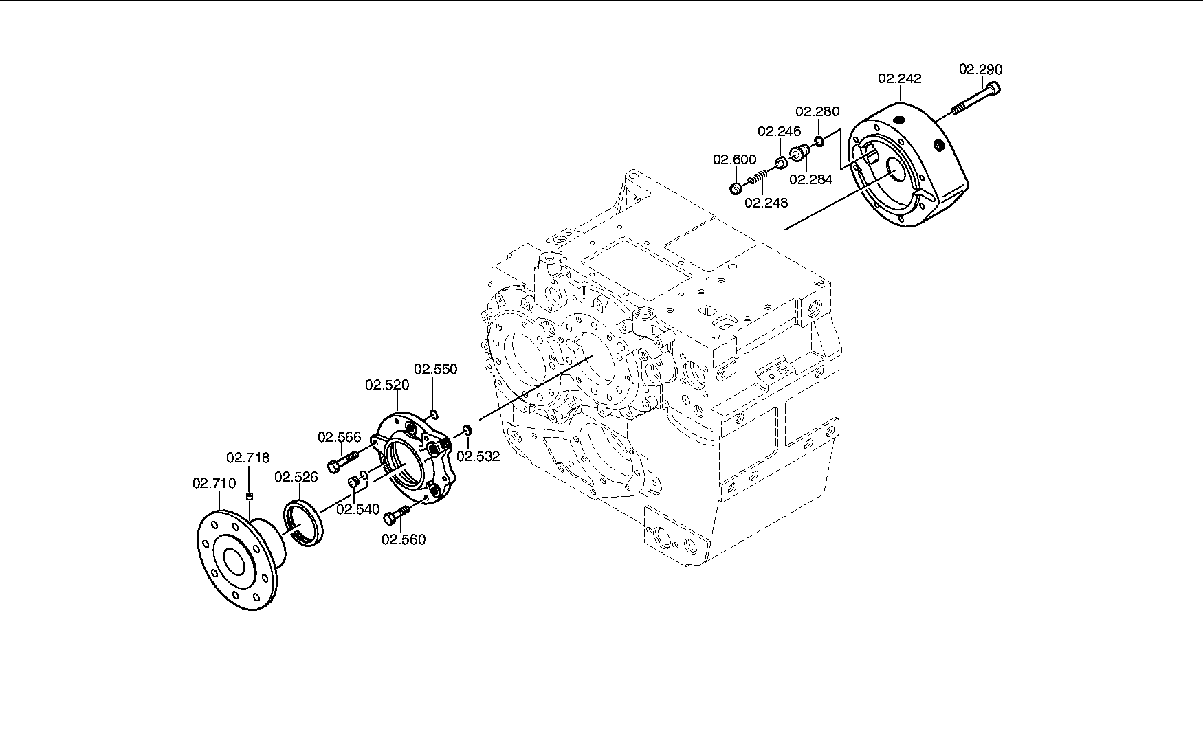 Входной фланец 3080302121 ZF