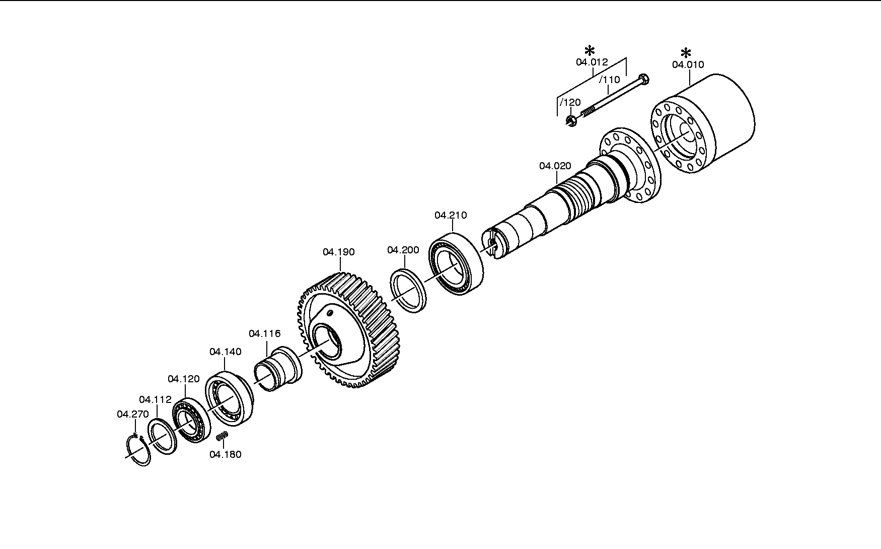 BEARING COVER 3080304013 ZF