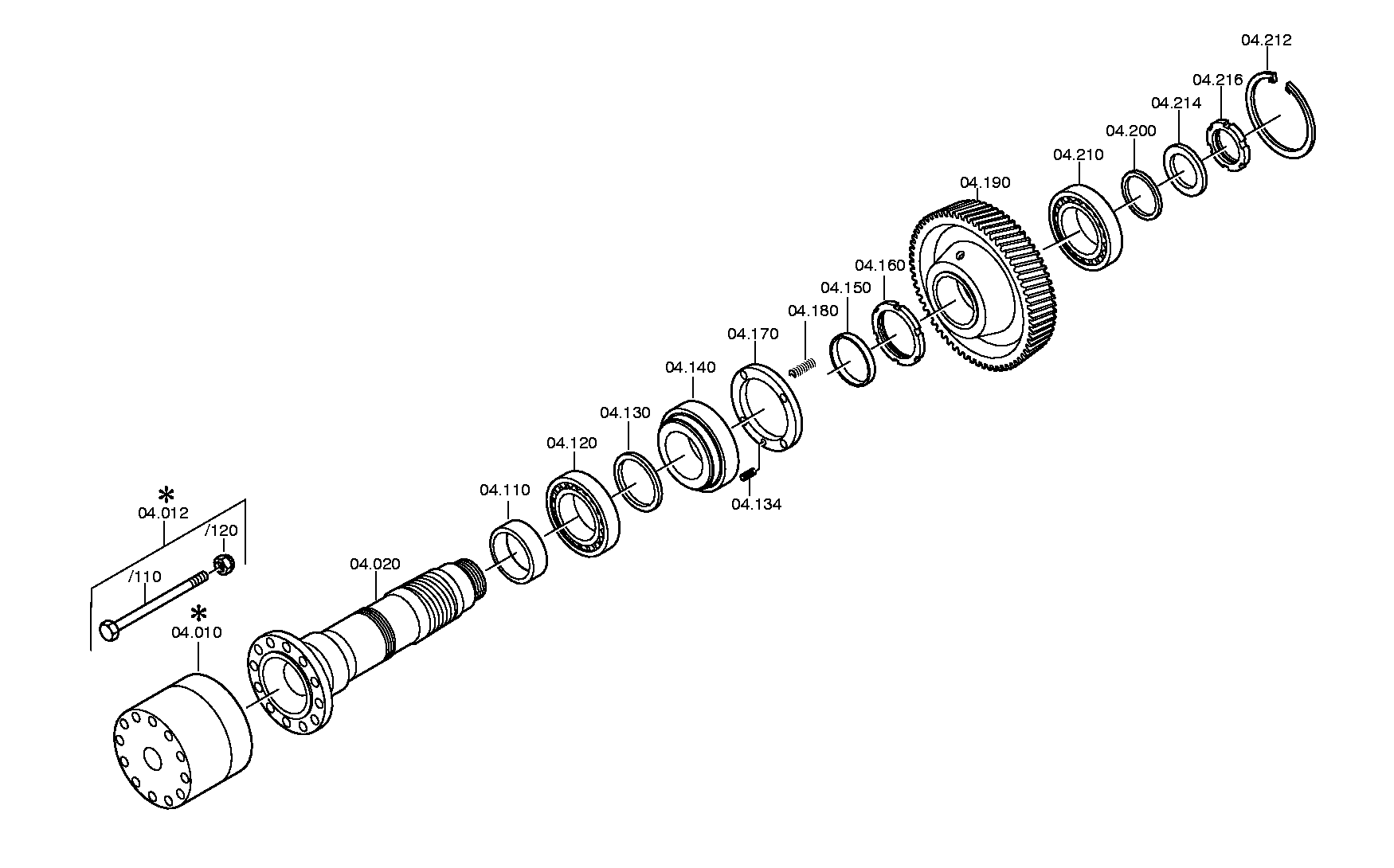 Выходная шестерня 3081304239 ZF
