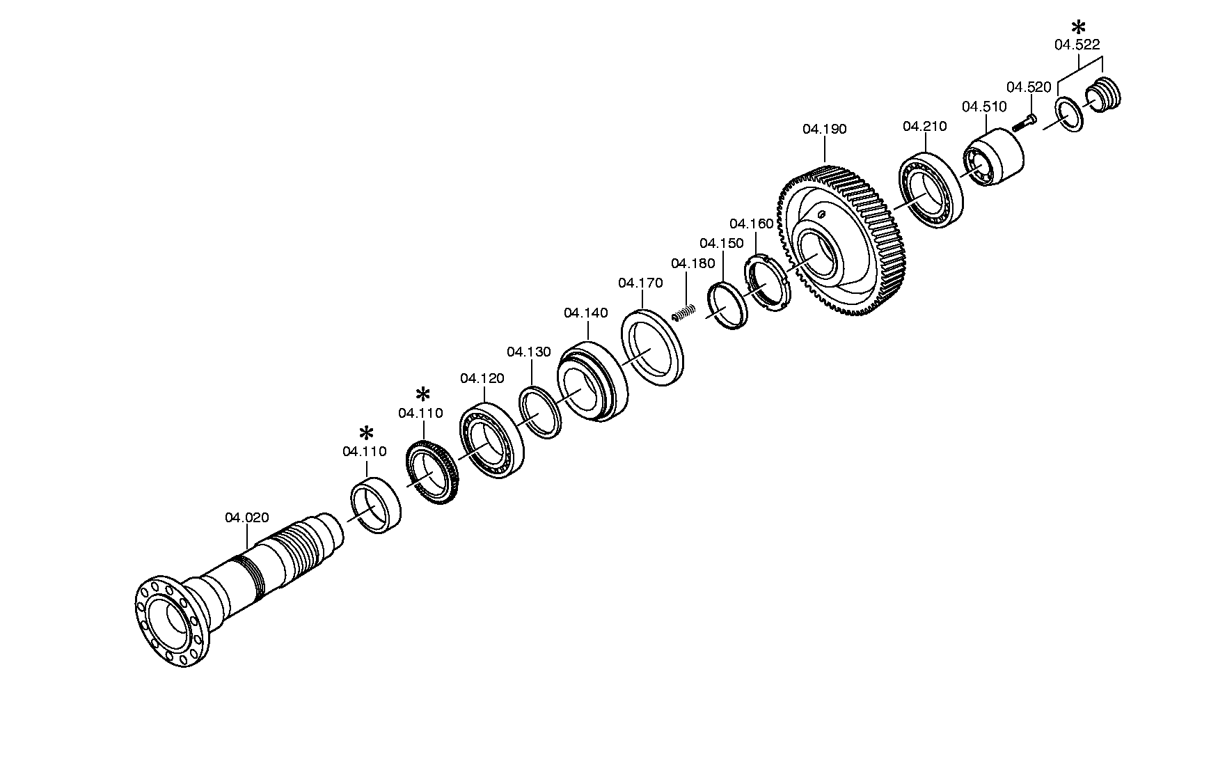 BEARING FLANGE 3081304081 ZF