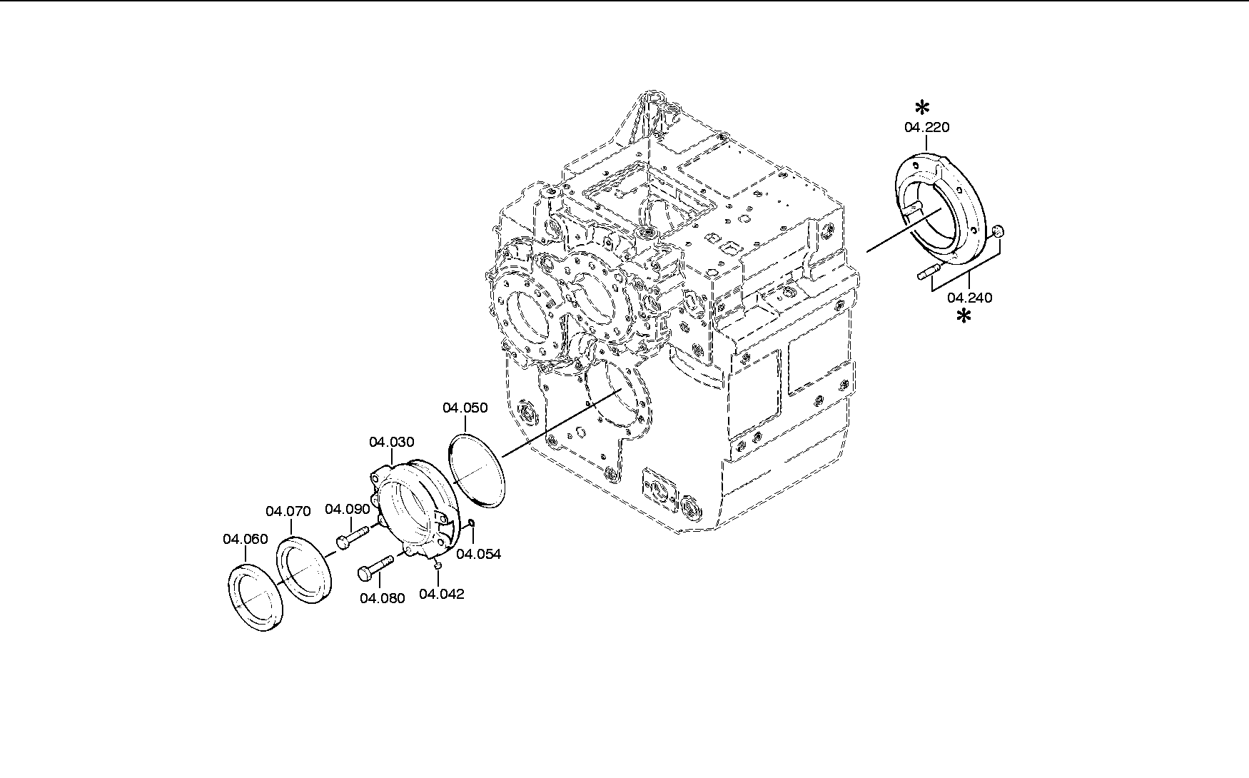 Выходная шестерня 3080304073 ZF