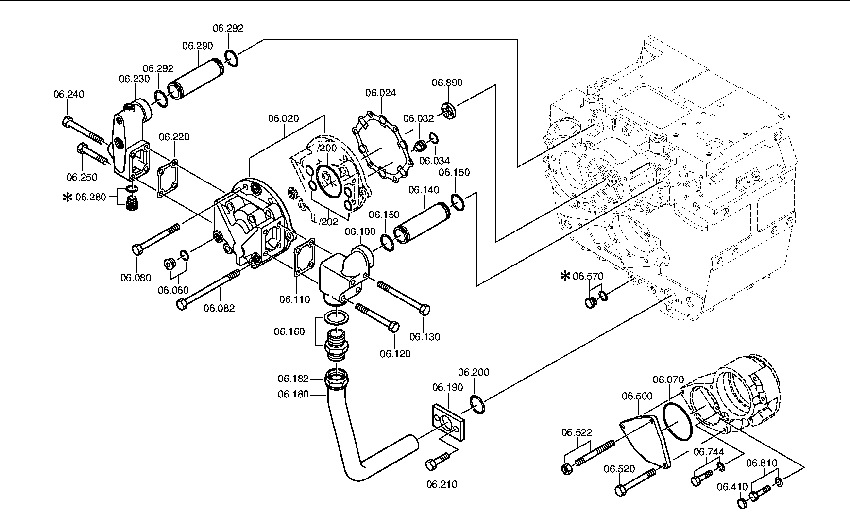 SUCTION LINE 3080206067 ZF
