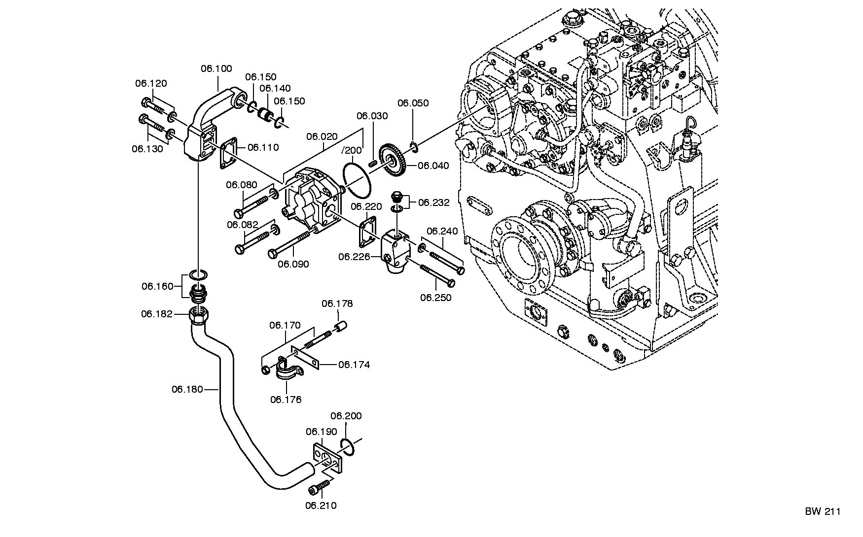SUCTION LINE 3081207109 ZF