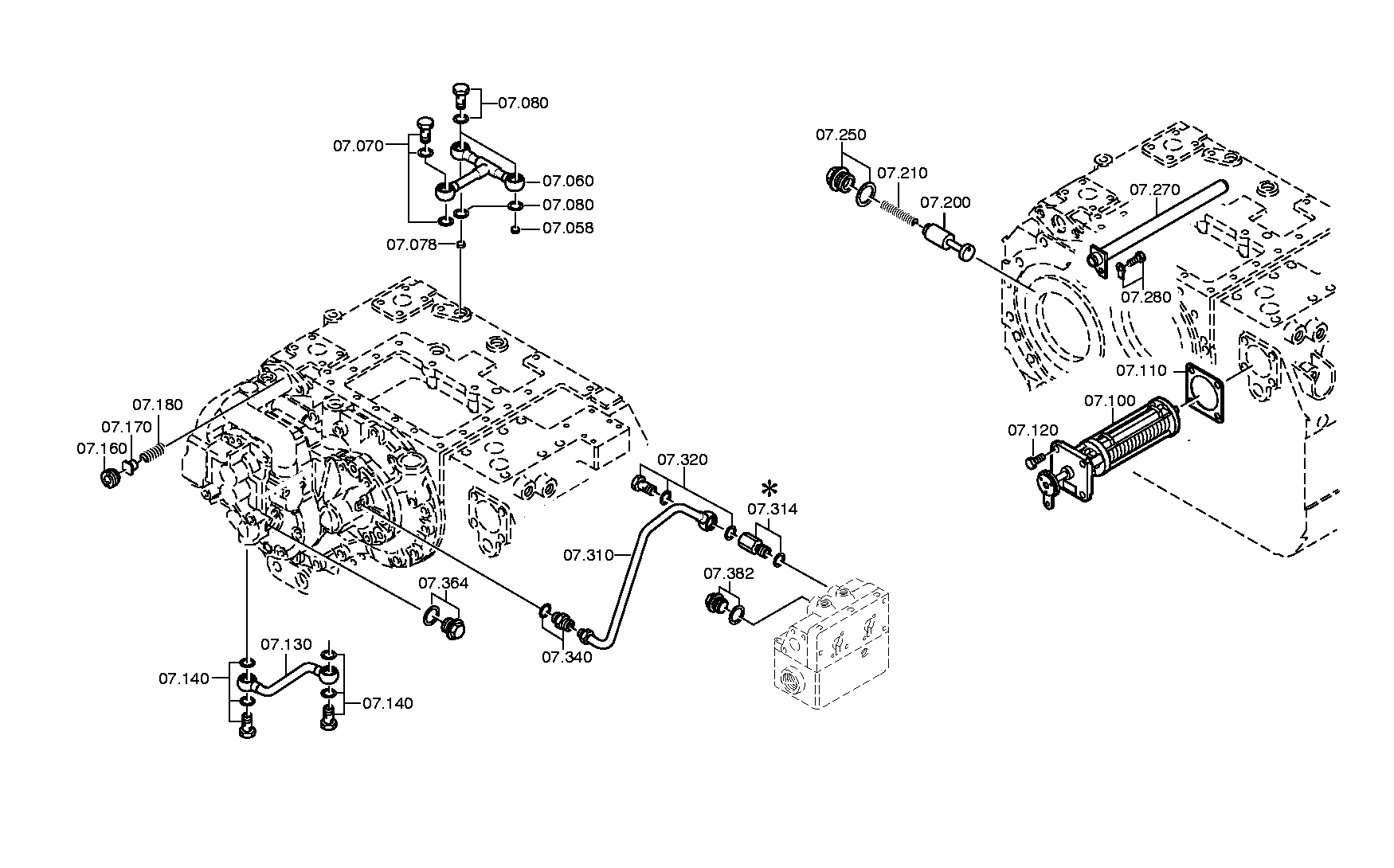 PRESSURE LINE 3081207083 ZF
