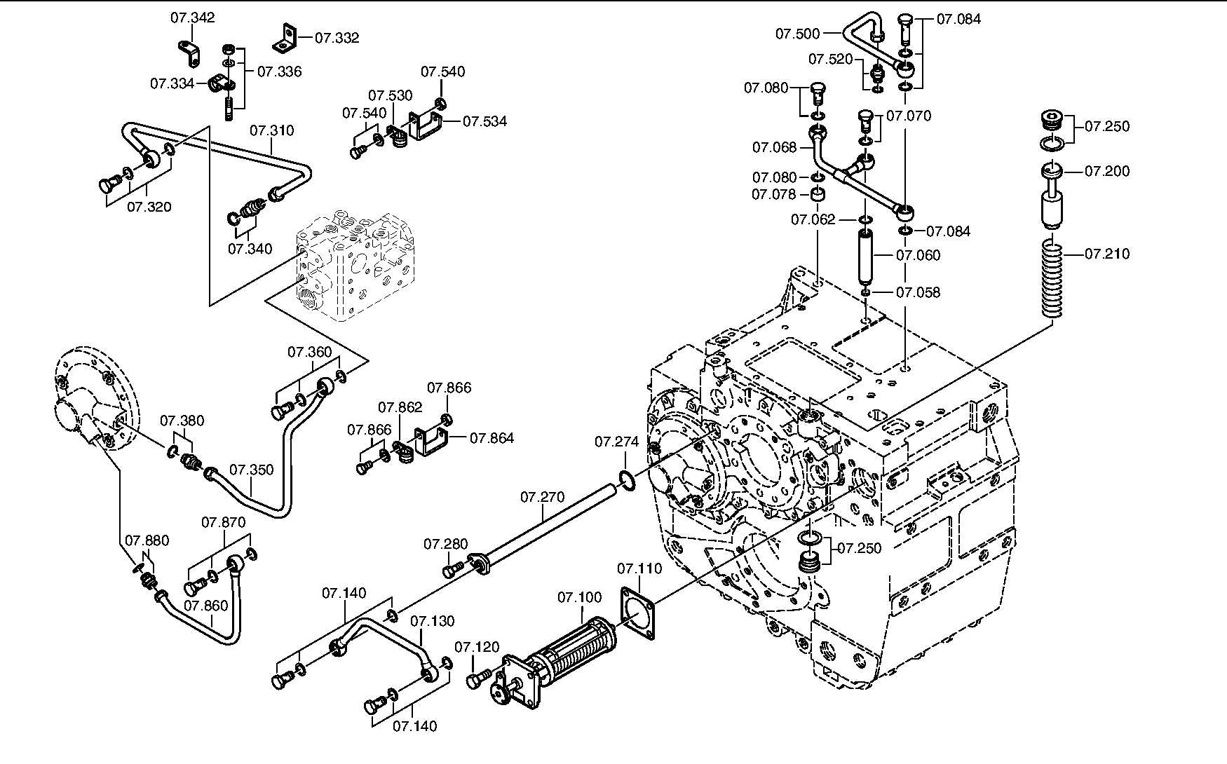 PRESSURE LINE 3080207058 ZF