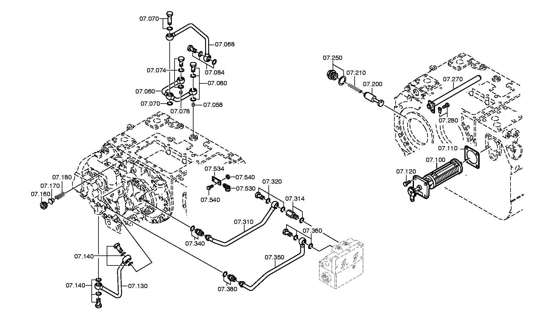 PRESSURE LINE 3081207104 ZF