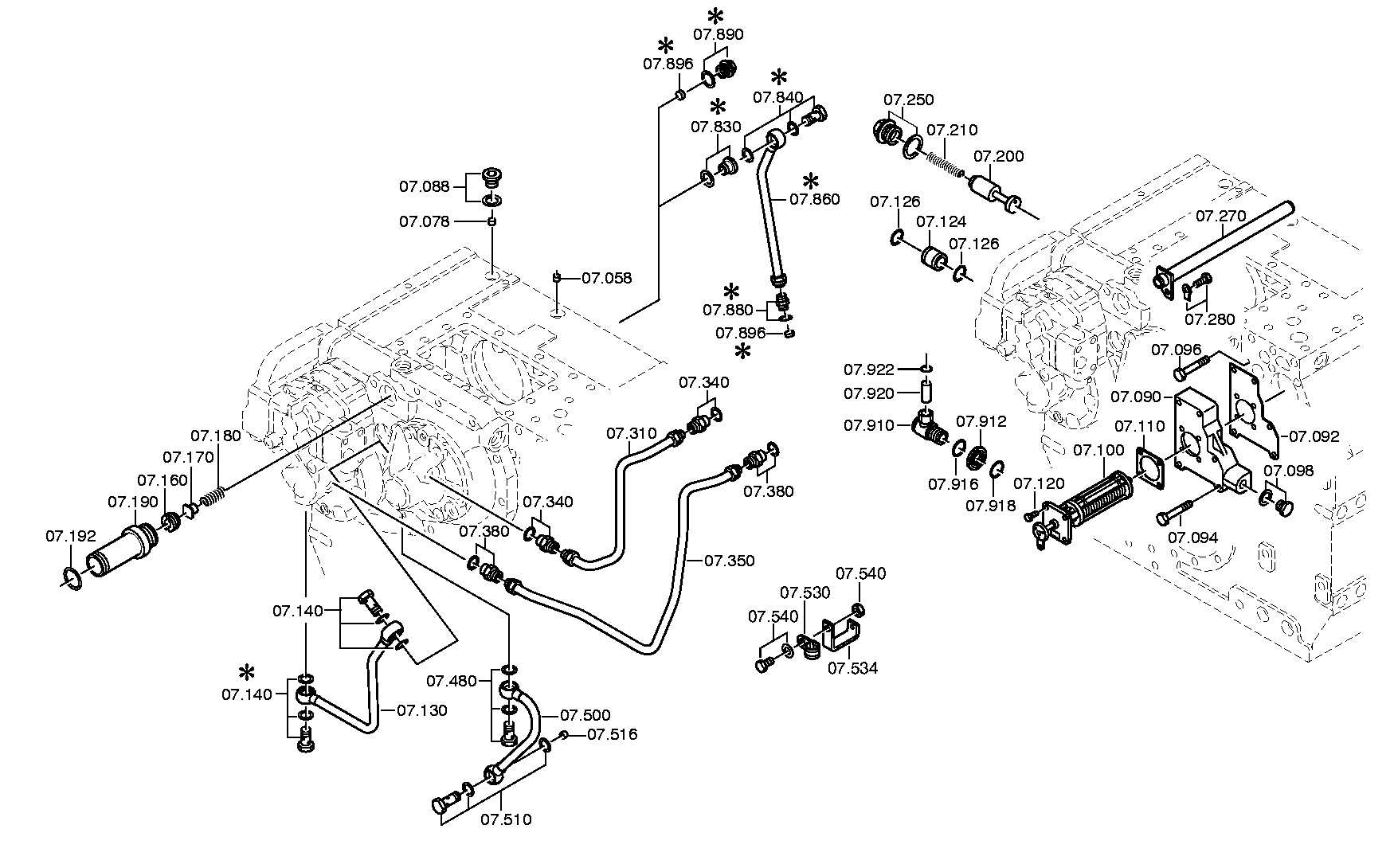 PRESSURE LINE 3081207098 ZF