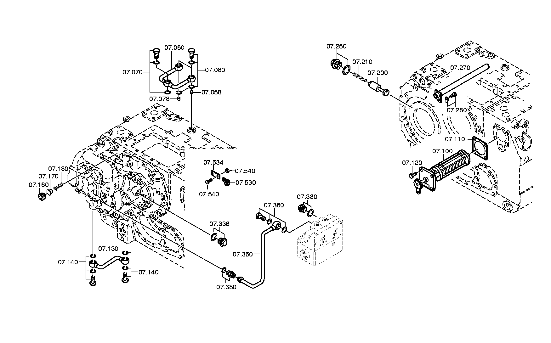 OIL PIPE 3081207065 ZF