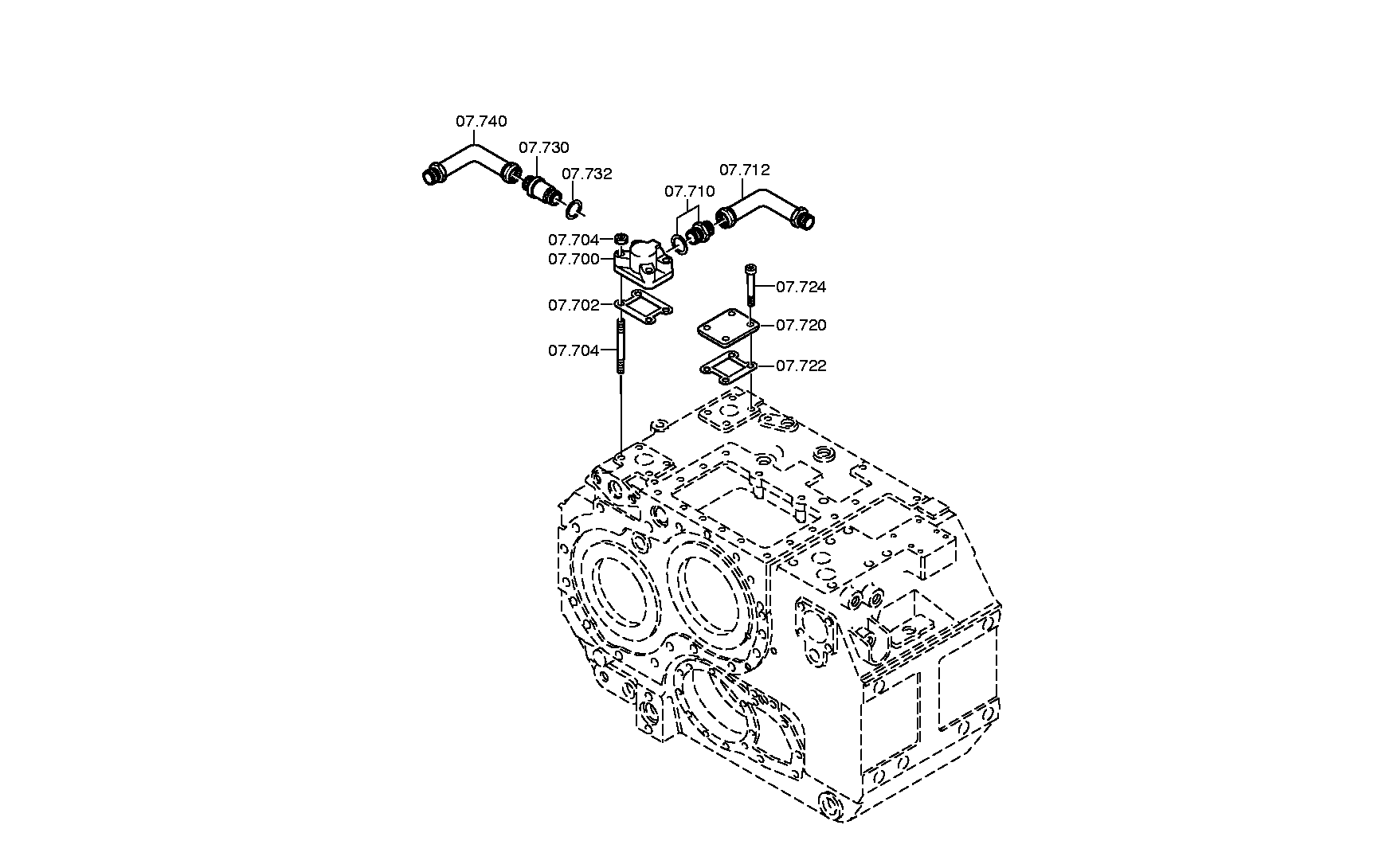 PRESSURE LINE 3081207045 ZF
