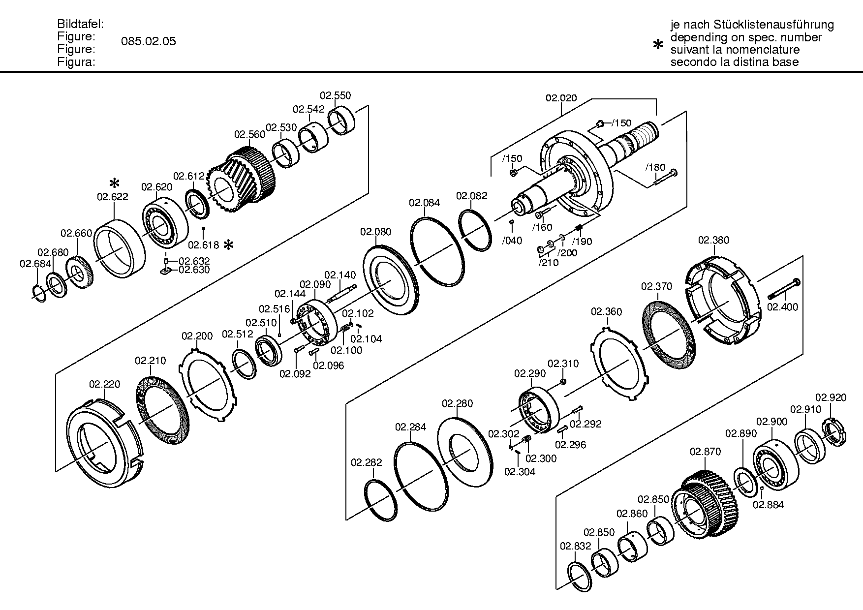 OIL FEEDER 3082302191 ZF