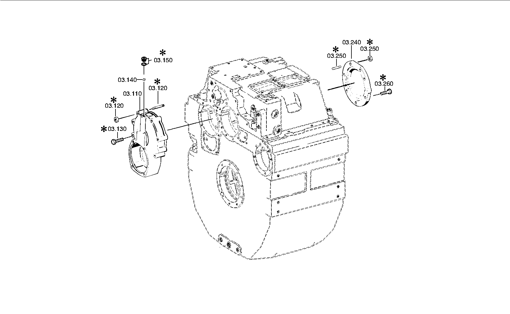 Промежуточный вал 3082312159 ZF