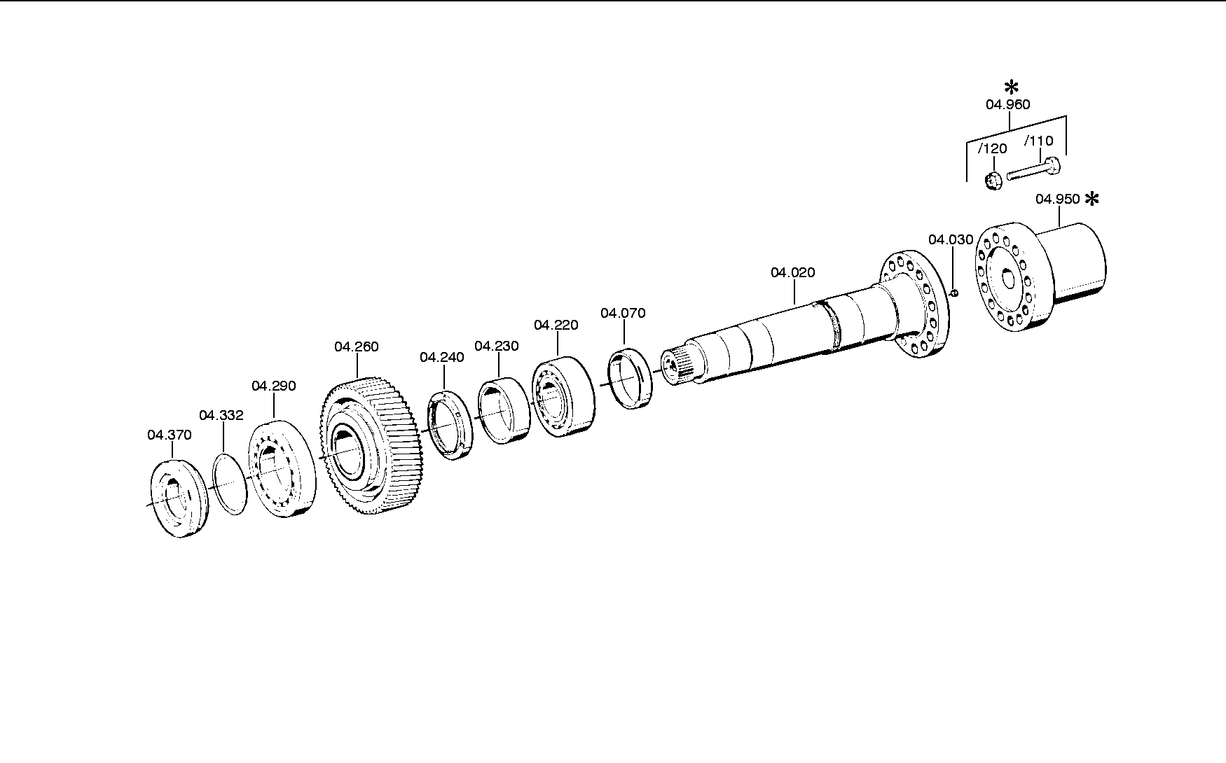 Уплотнительная крышка 3020304014 ZF