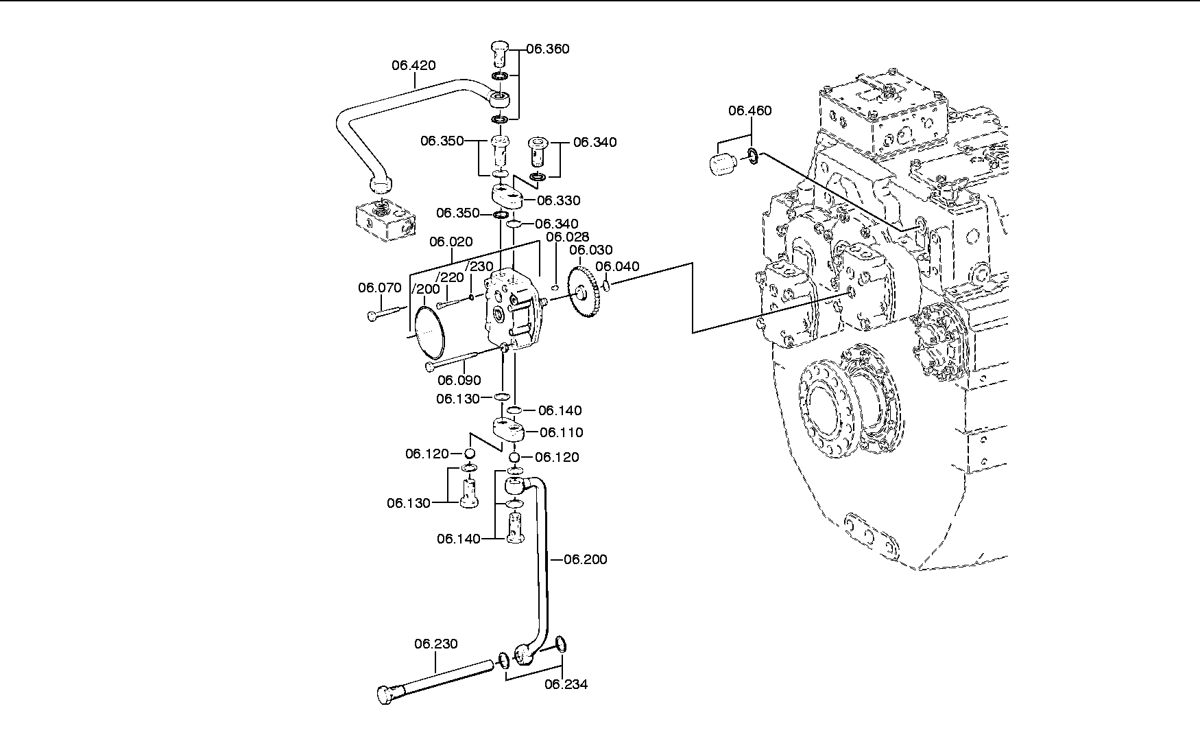PRESSURE TUBE 3082206043 ZF