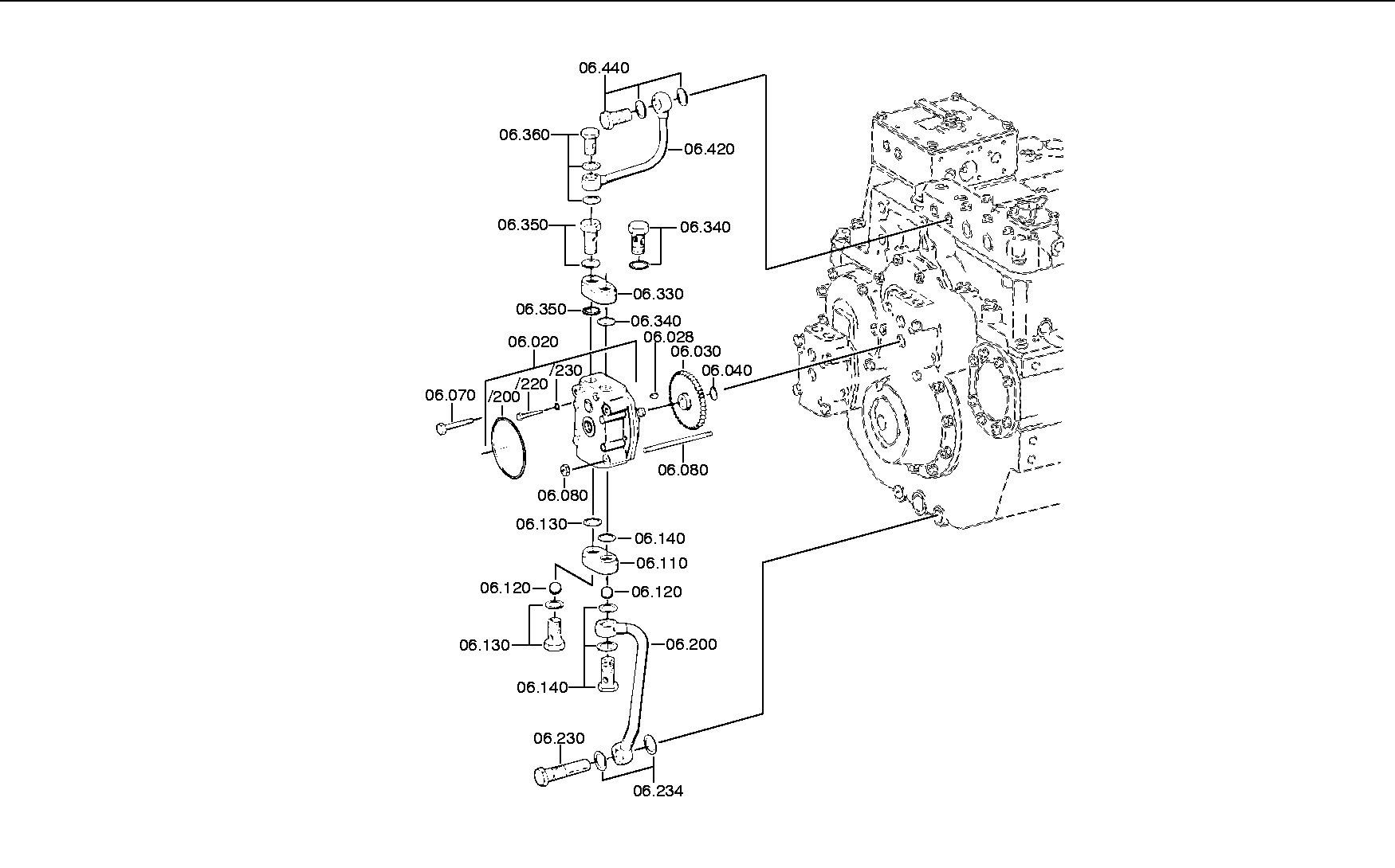 SUCTION TUBE 3082207080 ZF