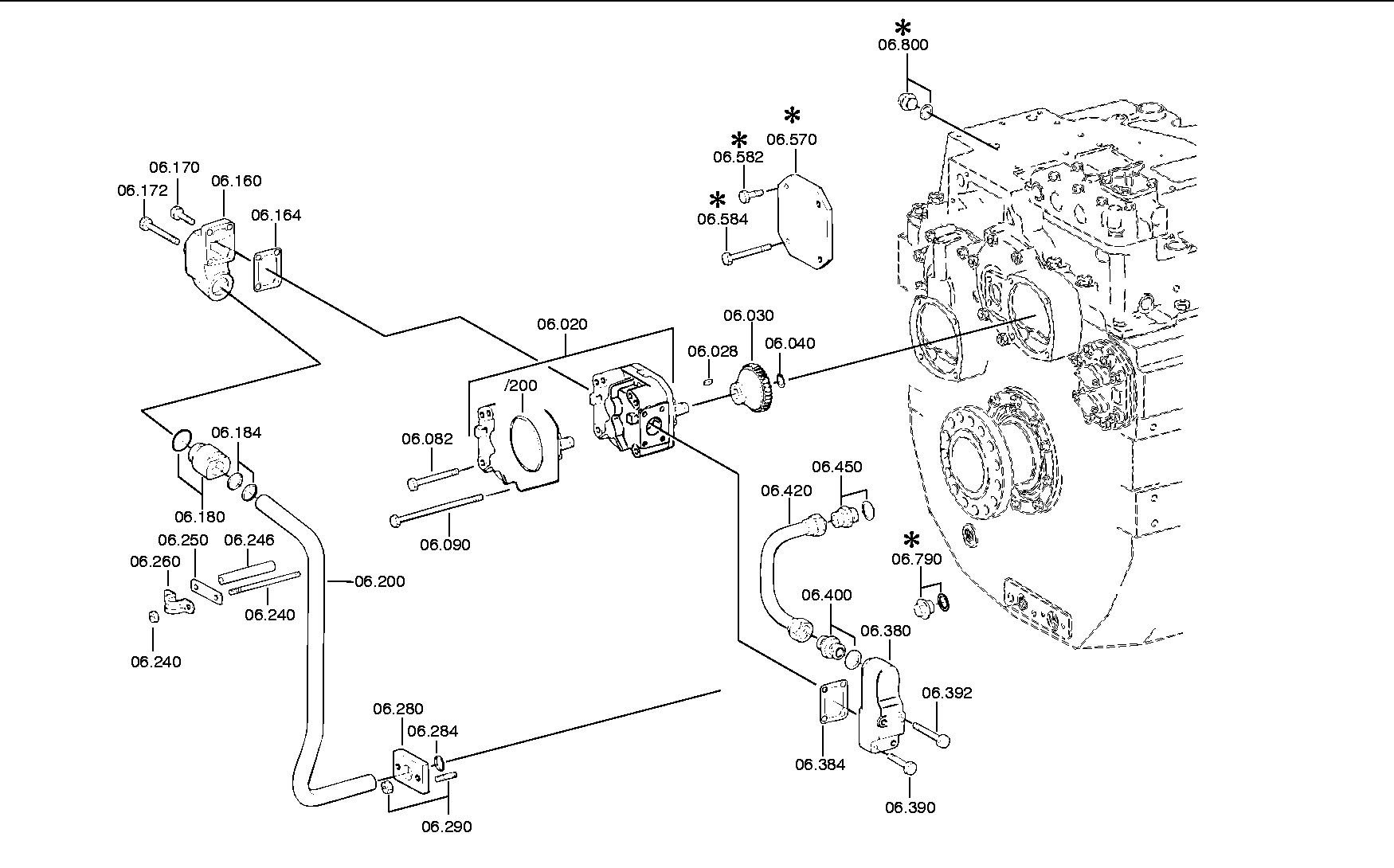 SUCTION LINE 3082207182 ZF