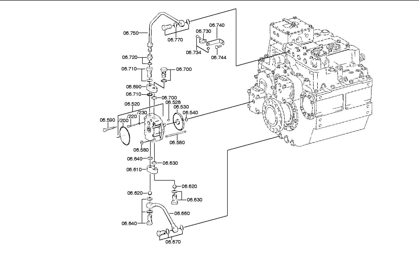 SUCTION LINE 3082207052 ZF