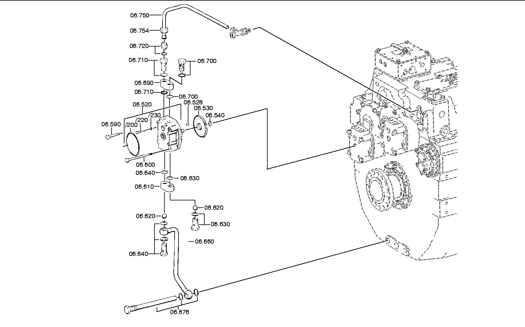 PRESSURE LINE 3082206040 ZF