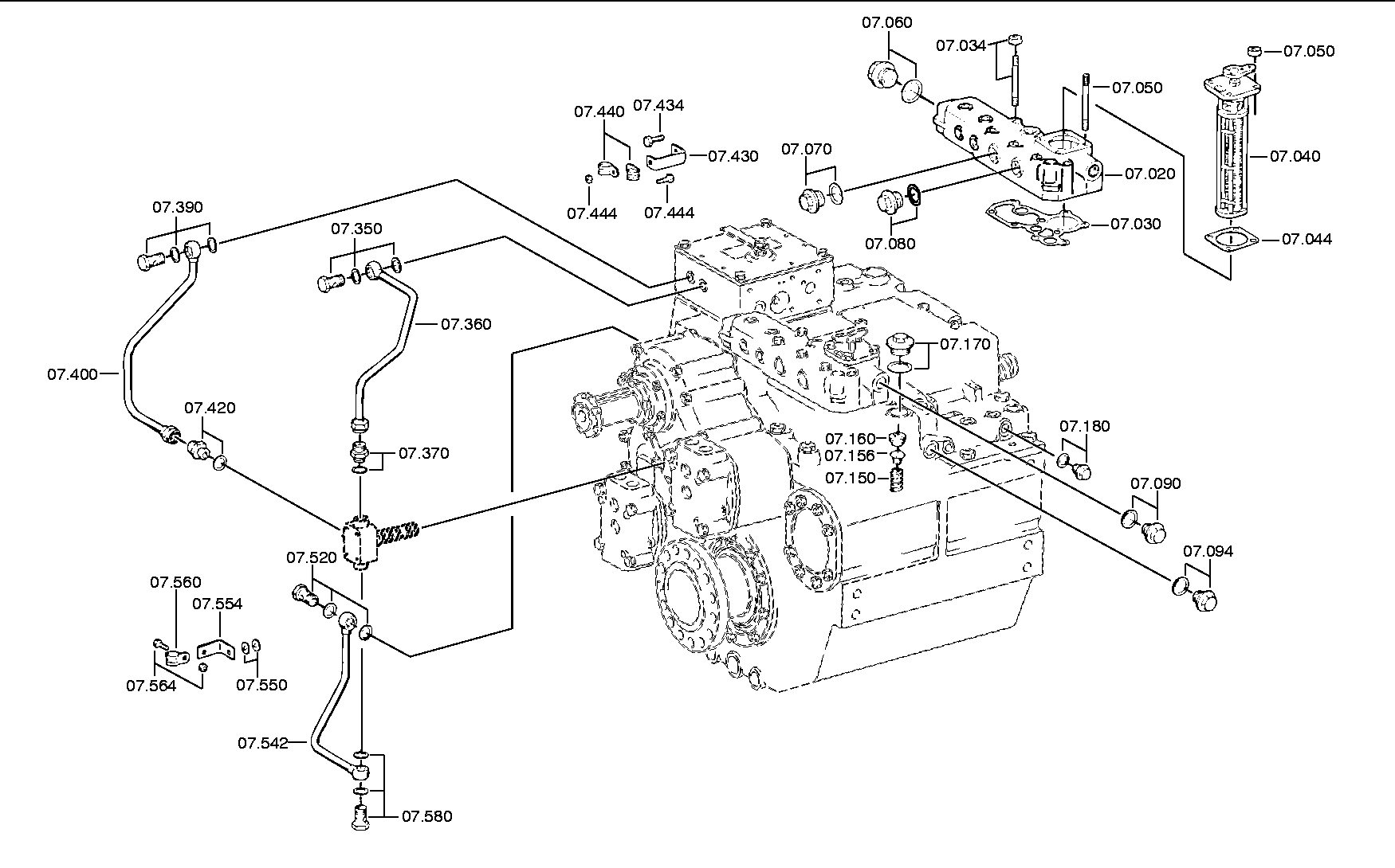 Трубопровод 3082207113 ZF