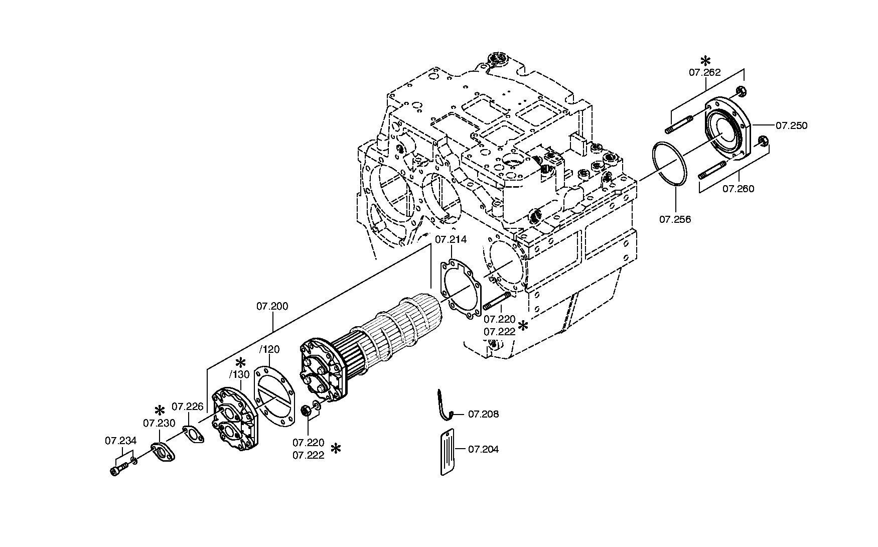 PRESSURE LINE 3082207115 ZF