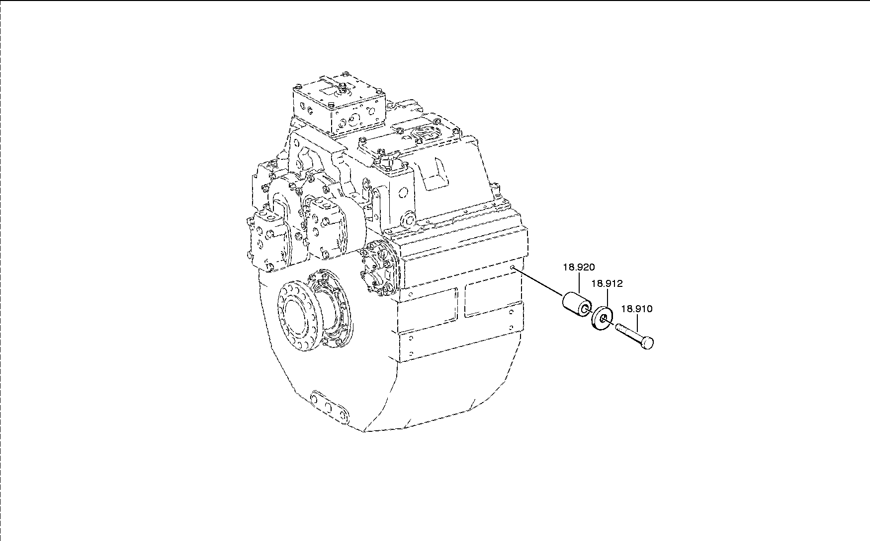 Болт с шестигранной головкой 0636011197 ZF