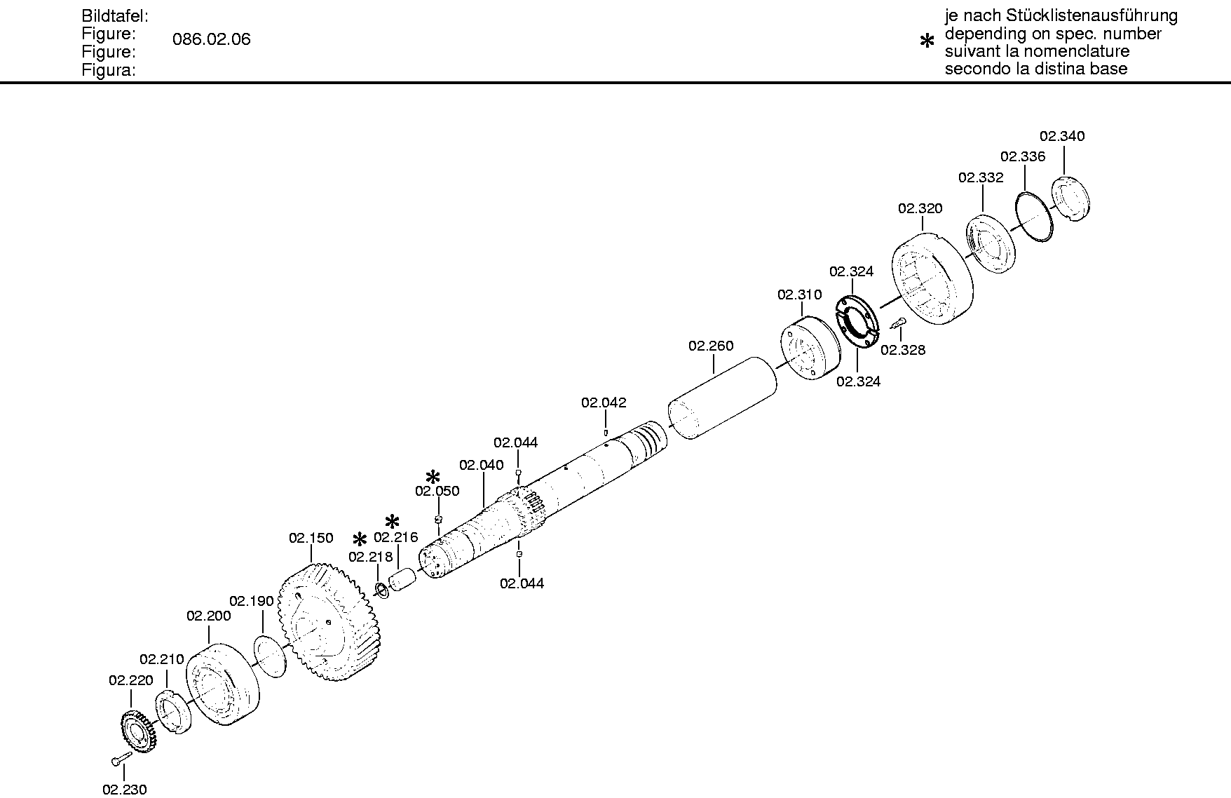 OIL FEEDER 3084302015 ZF