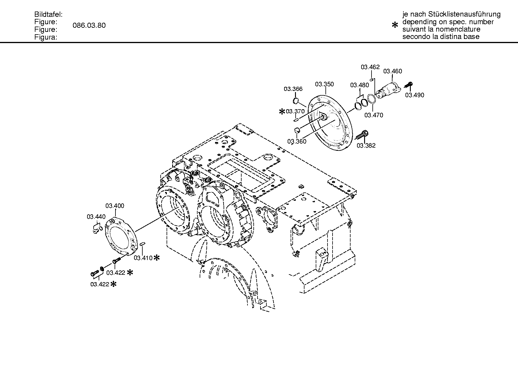 Промежуточный вал 3084303026 ZF