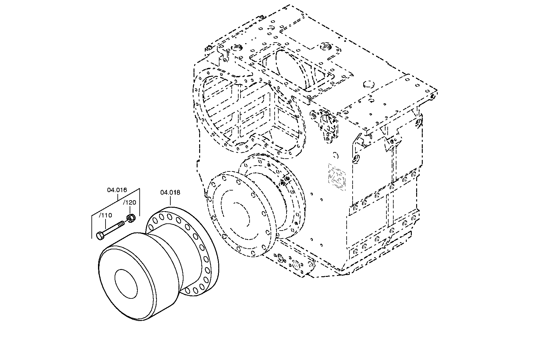 Фланец 3084304175 ZF