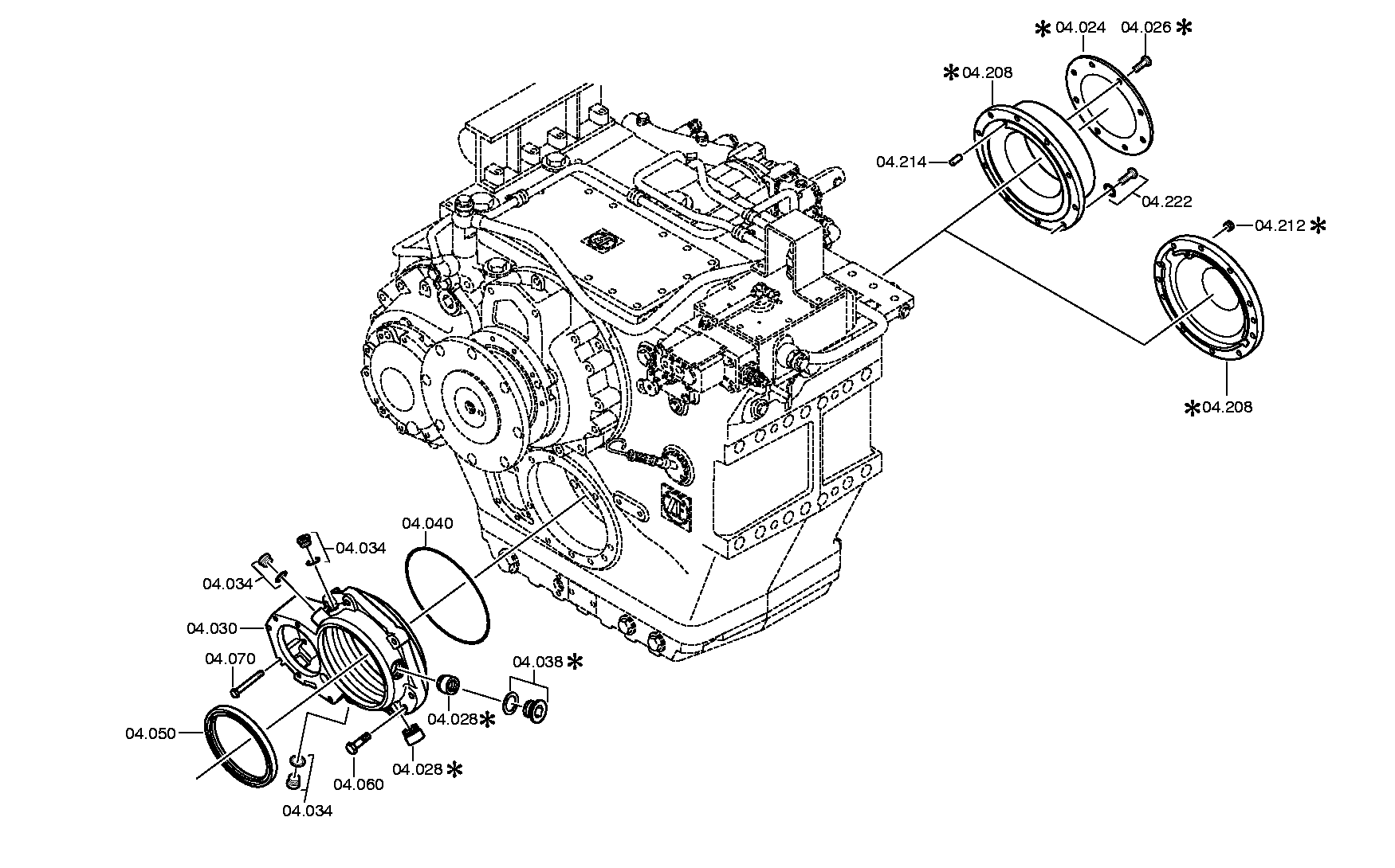 Крышка 3084304188 ZF