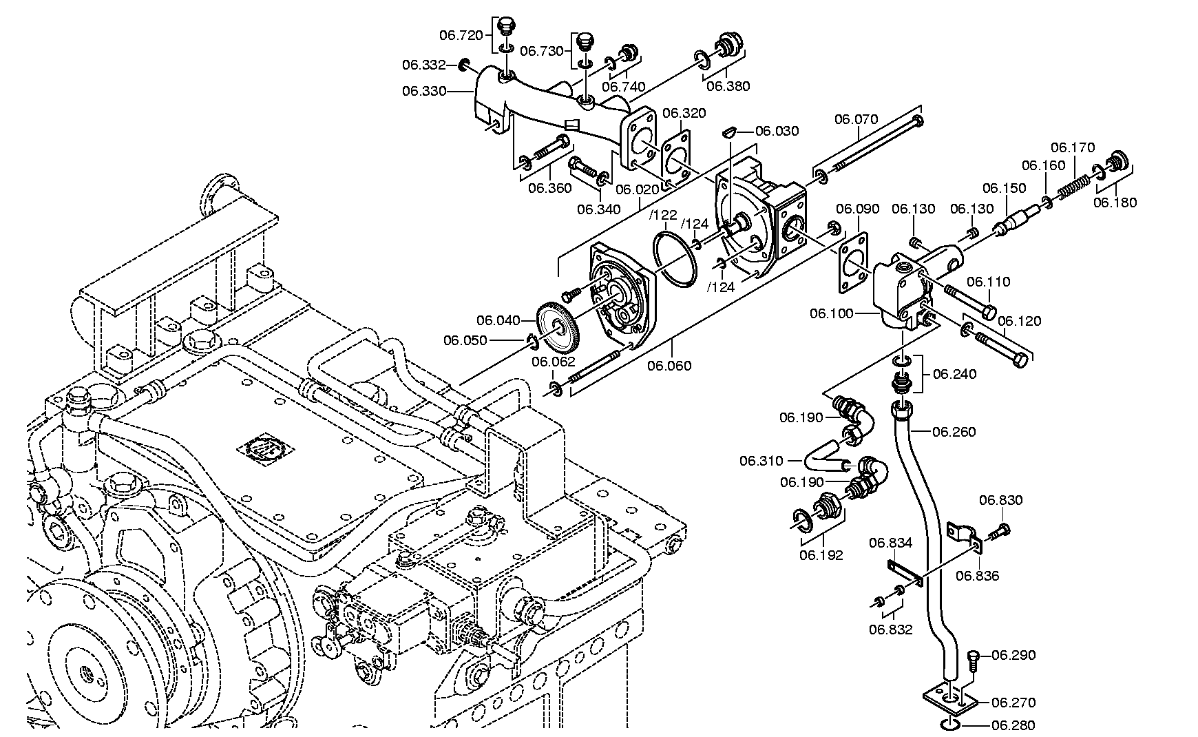 SUCTION LINE 3084206018 ZF