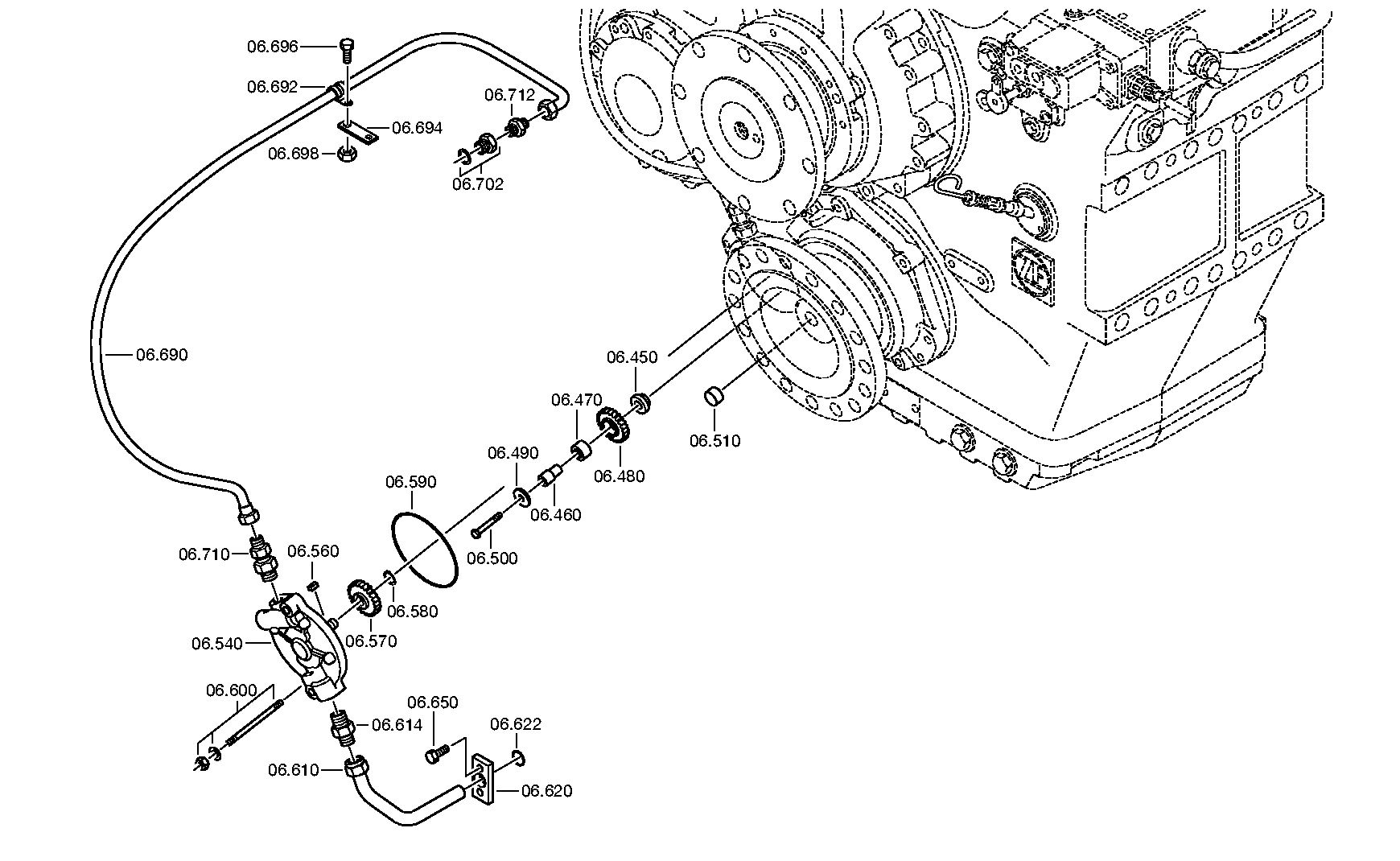 SUCTION LINE 3084206019 ZF