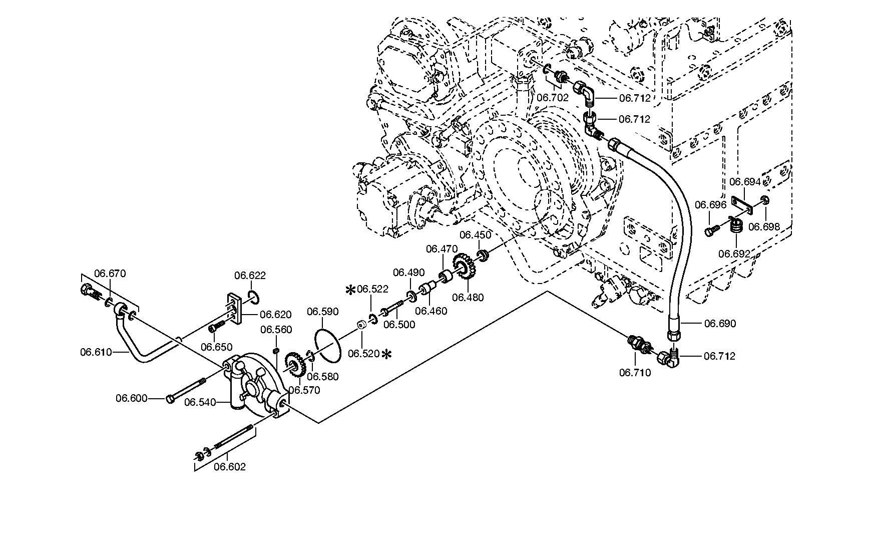 SUCTION LINE 3084206015 ZF
