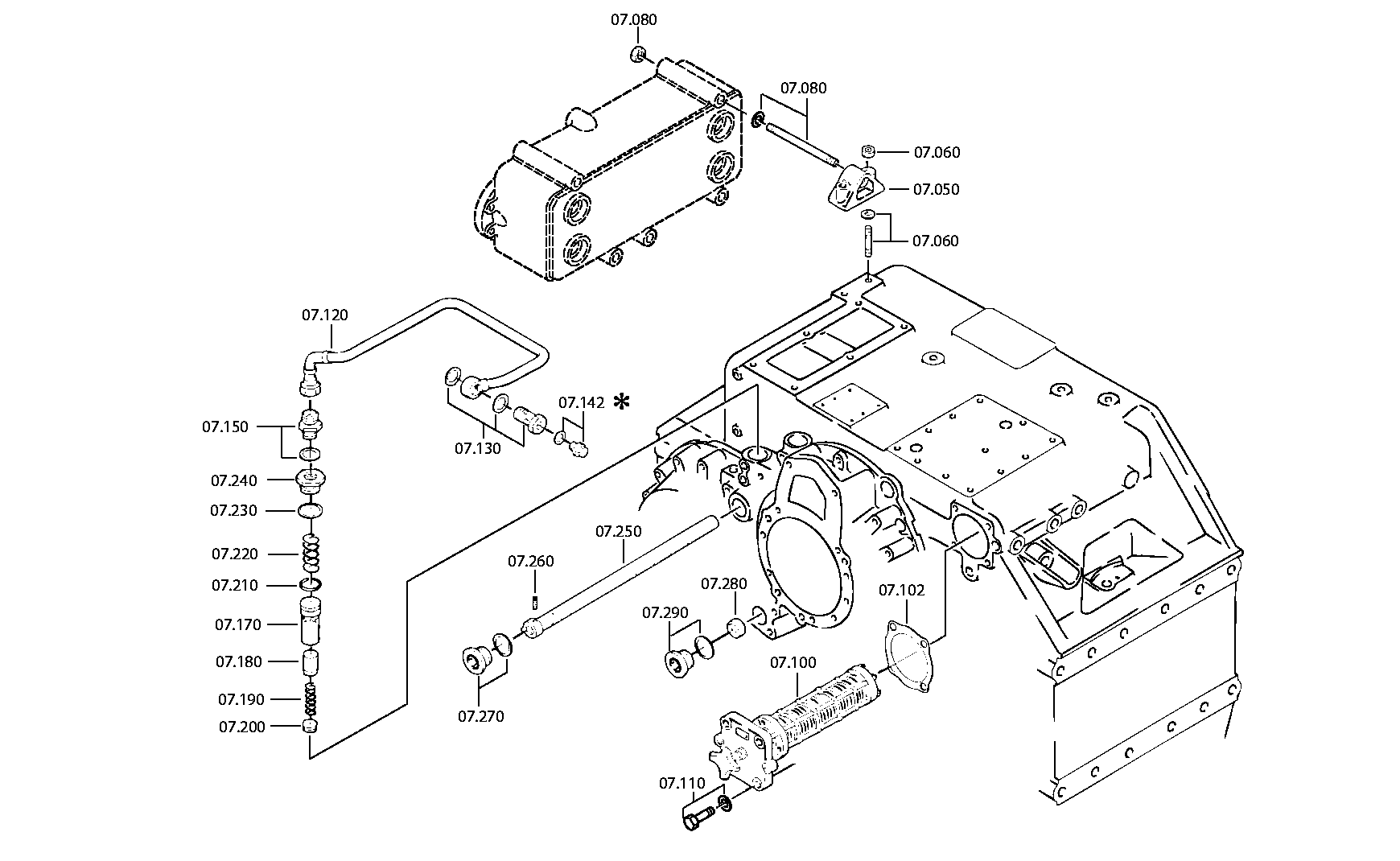 Трубопровод 3084207082 ZF
